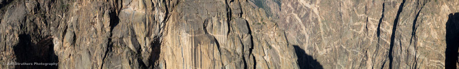 Painted Wall - Pano - Black Canyon of the Gunnison