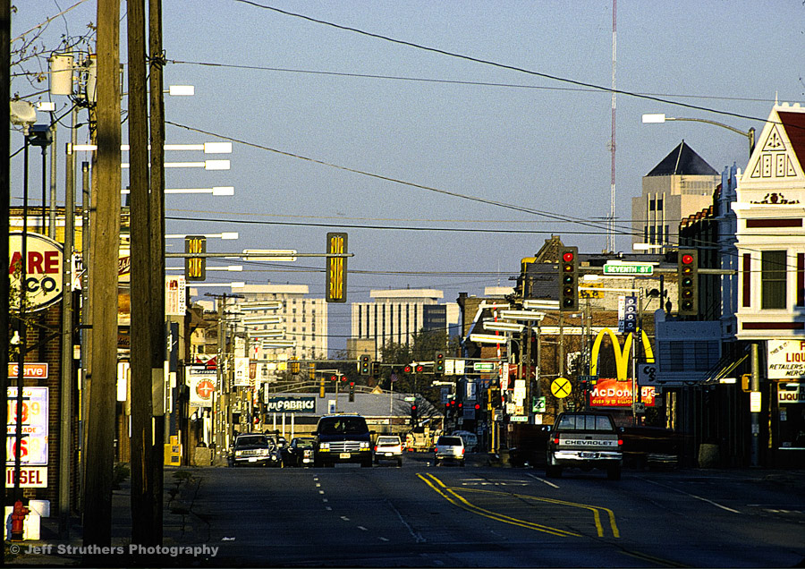 Downtown DeKalb - circa 1990 - Kodachrome