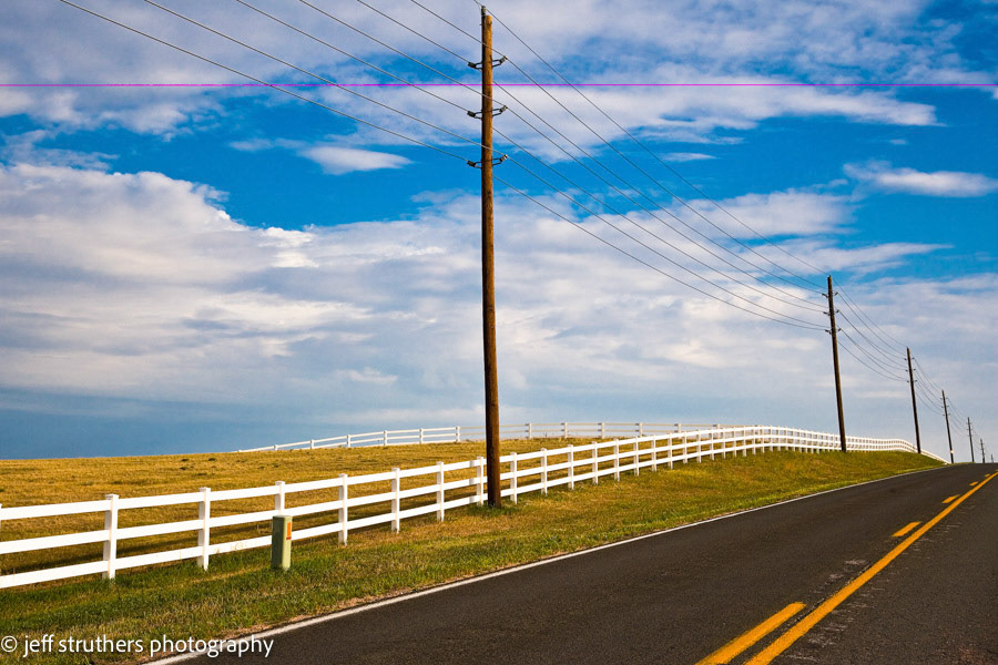 White Fence on Road 17 - Elbert County, CO