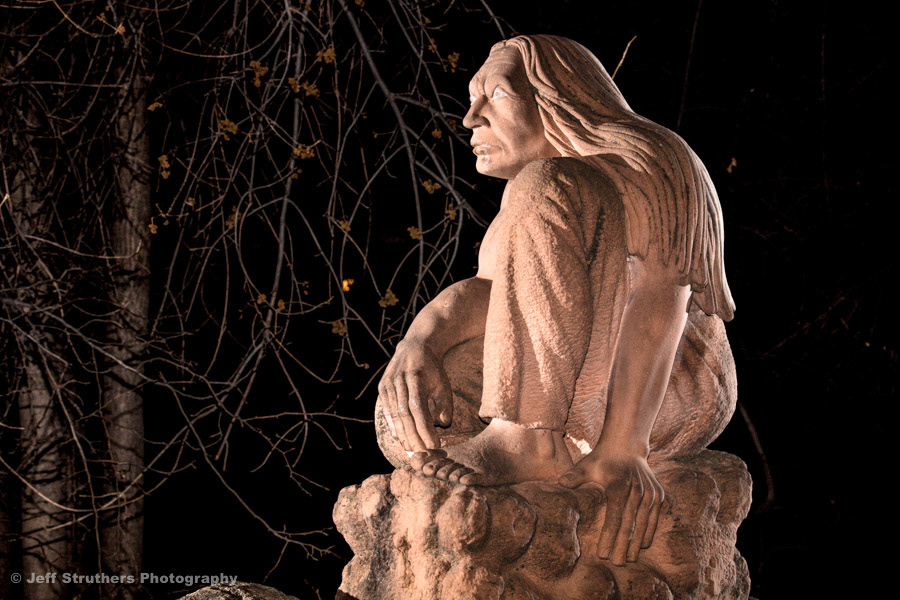 Chief Niwot Sculpture - Central Park,- Boulder, CO