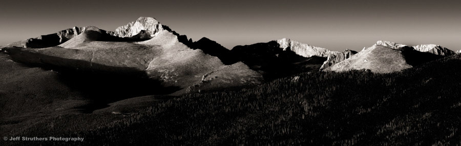 Longs Peak from Rocky Mountain National Park, CO