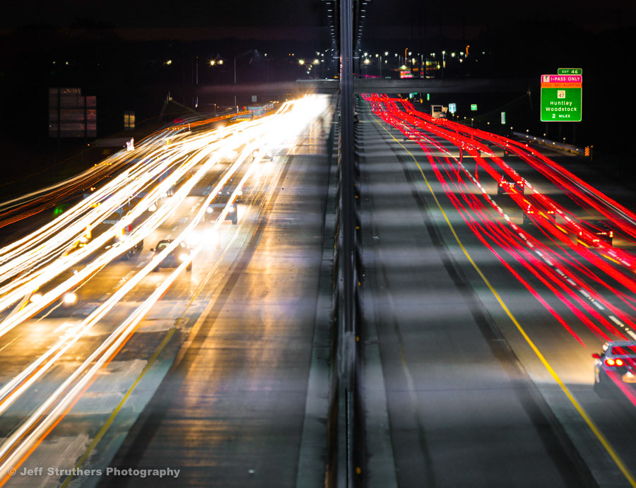 I90 Long Exposure - Short Exposure Mix - From Brair Hill Rd - Huntley, IL