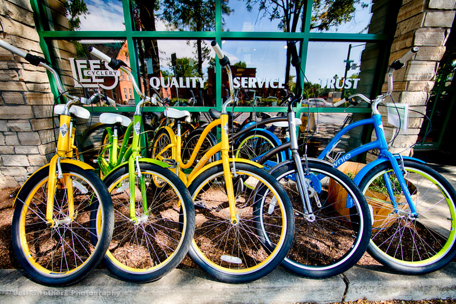 Colorful Bikes at Lee's Cyclery- Fort Collins, CO