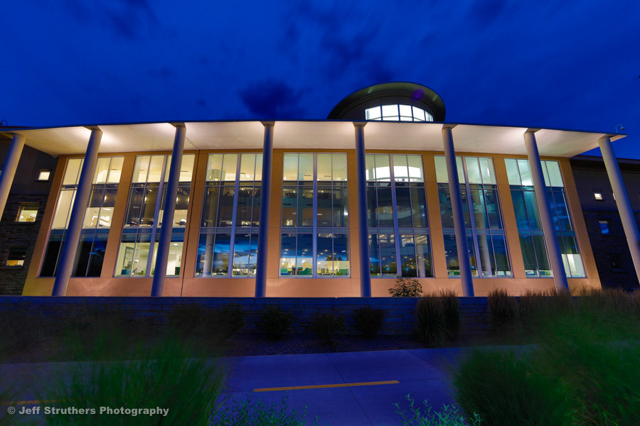 CSU Library at Twilight - Fort Collins, CO