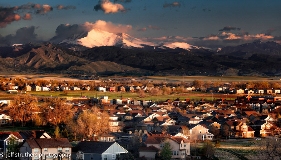 Suburbs and Mountains - Erie, CO