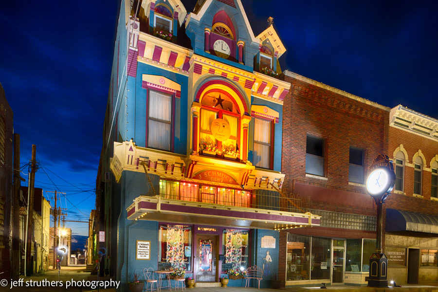 Colorful House With Clock on 5th Street- Beatrice, NE