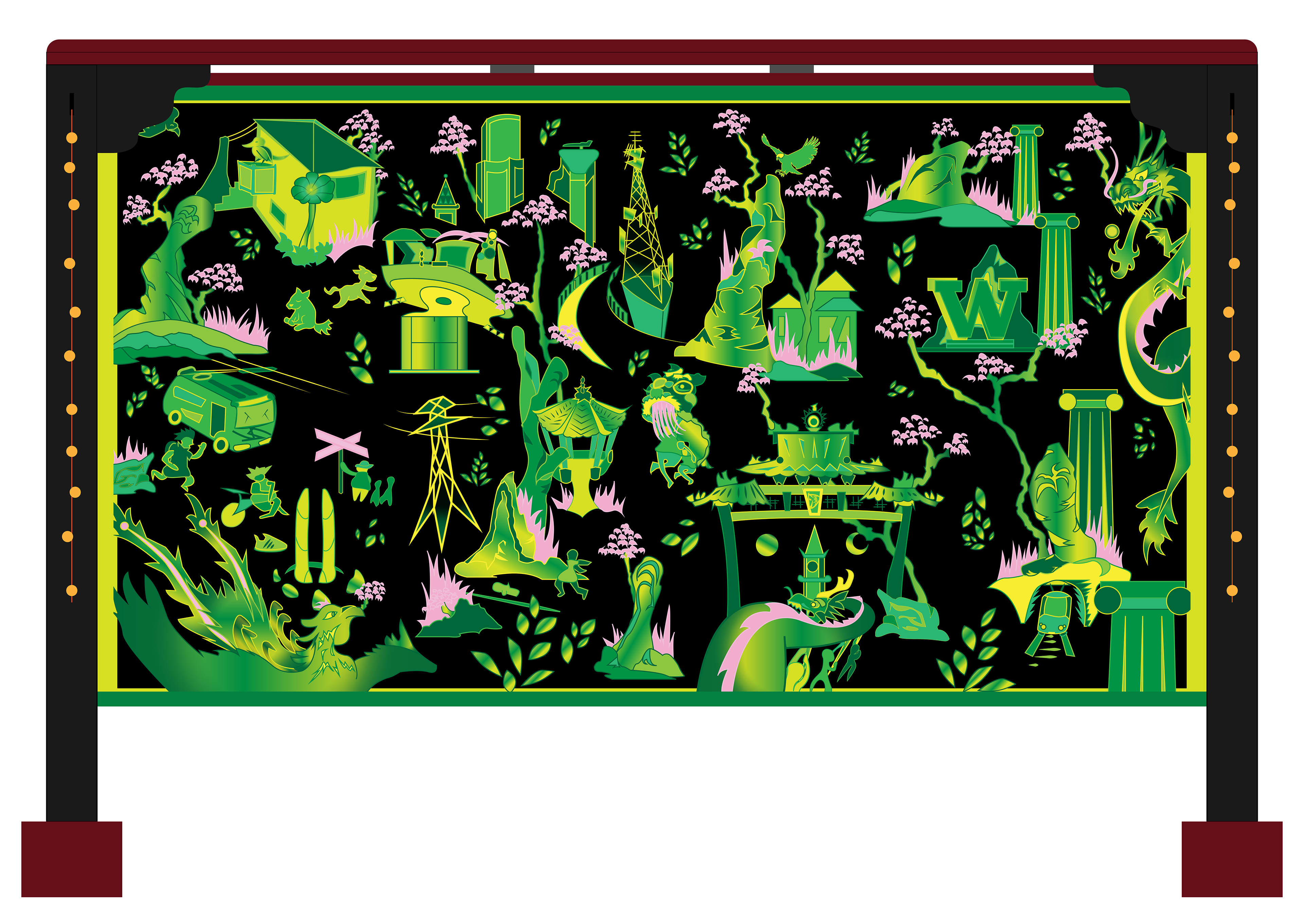 "Emerald City" viewpoint - graphic mockup