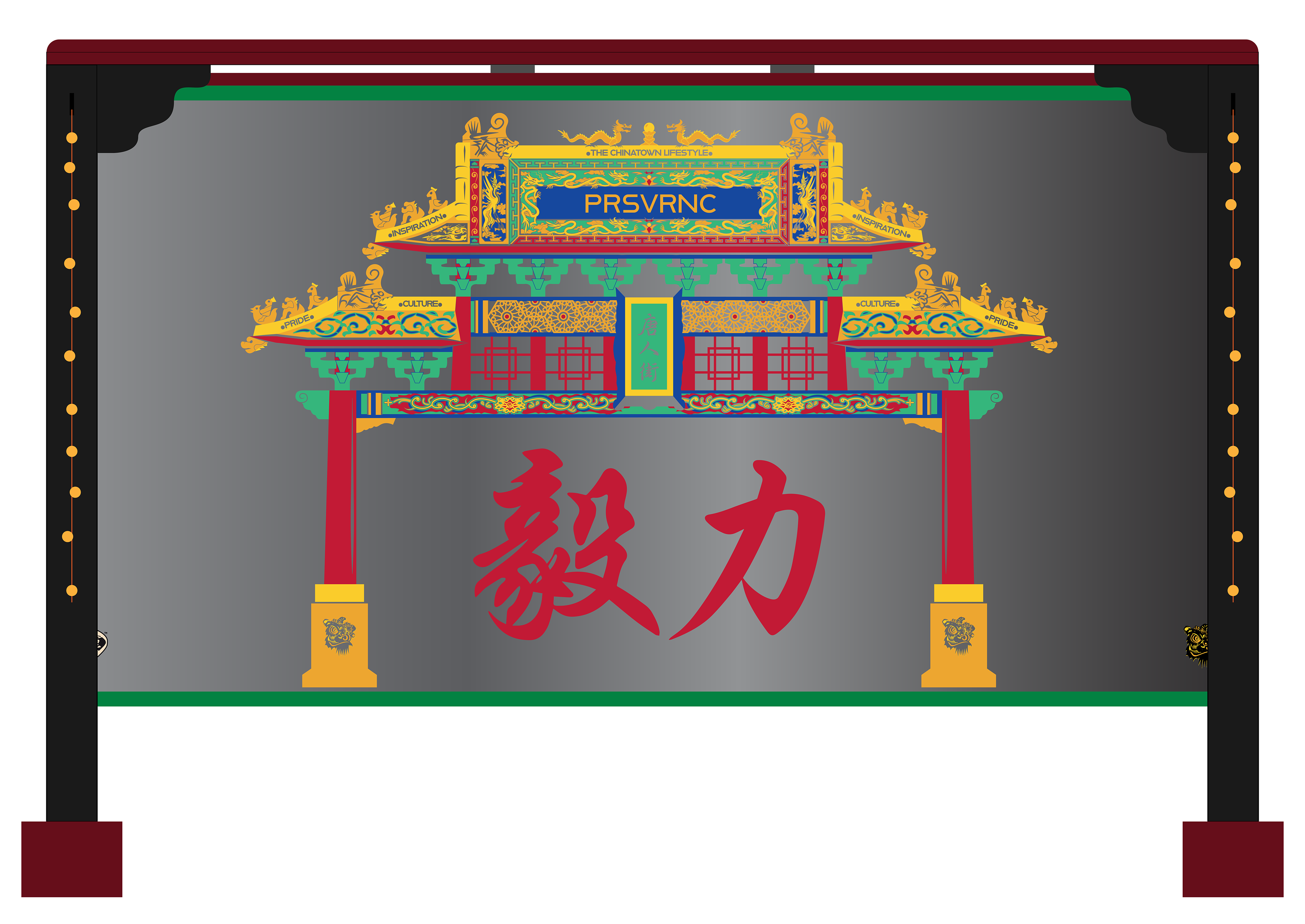 PRSVRNC Chinatown Gate viewpoint - graphic mockup