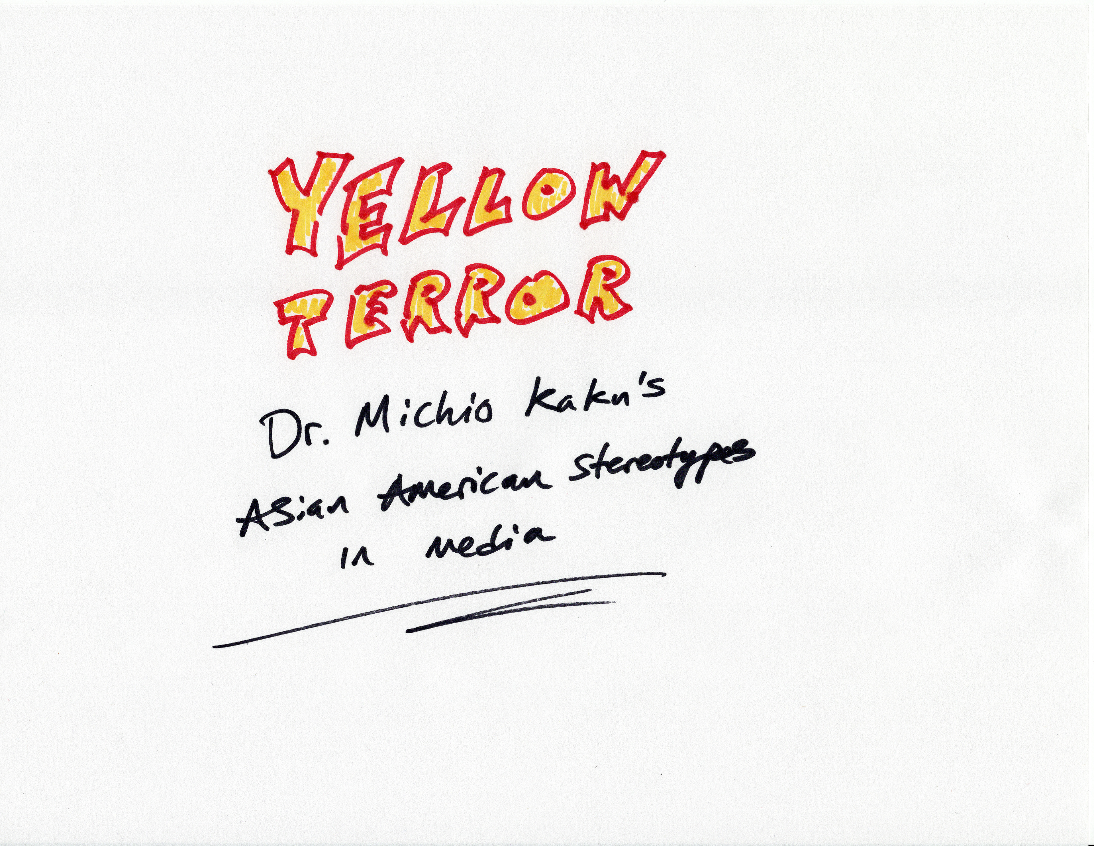 Drawing 1 - Intro, Dr. Michio Kaku