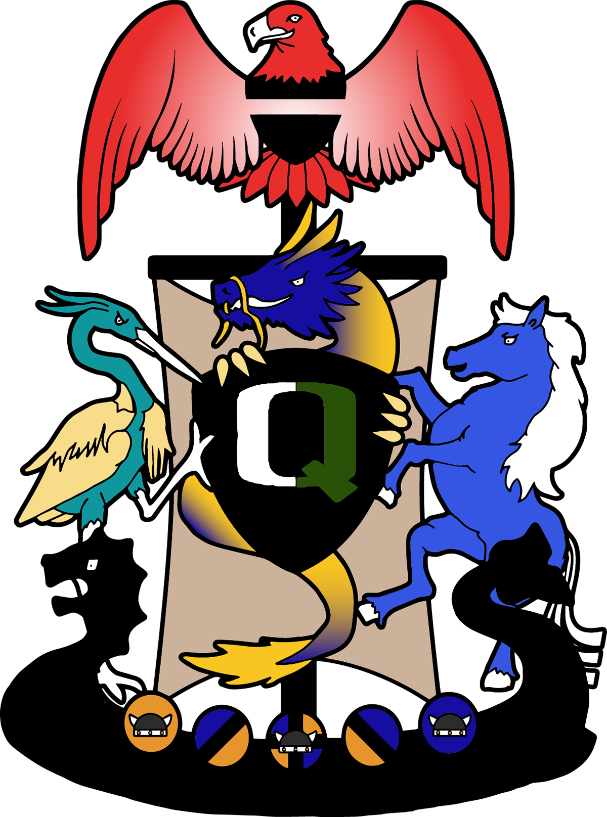 Original - SOUTHEND ULTIMATE Coat of Arms - Dripped in Color
