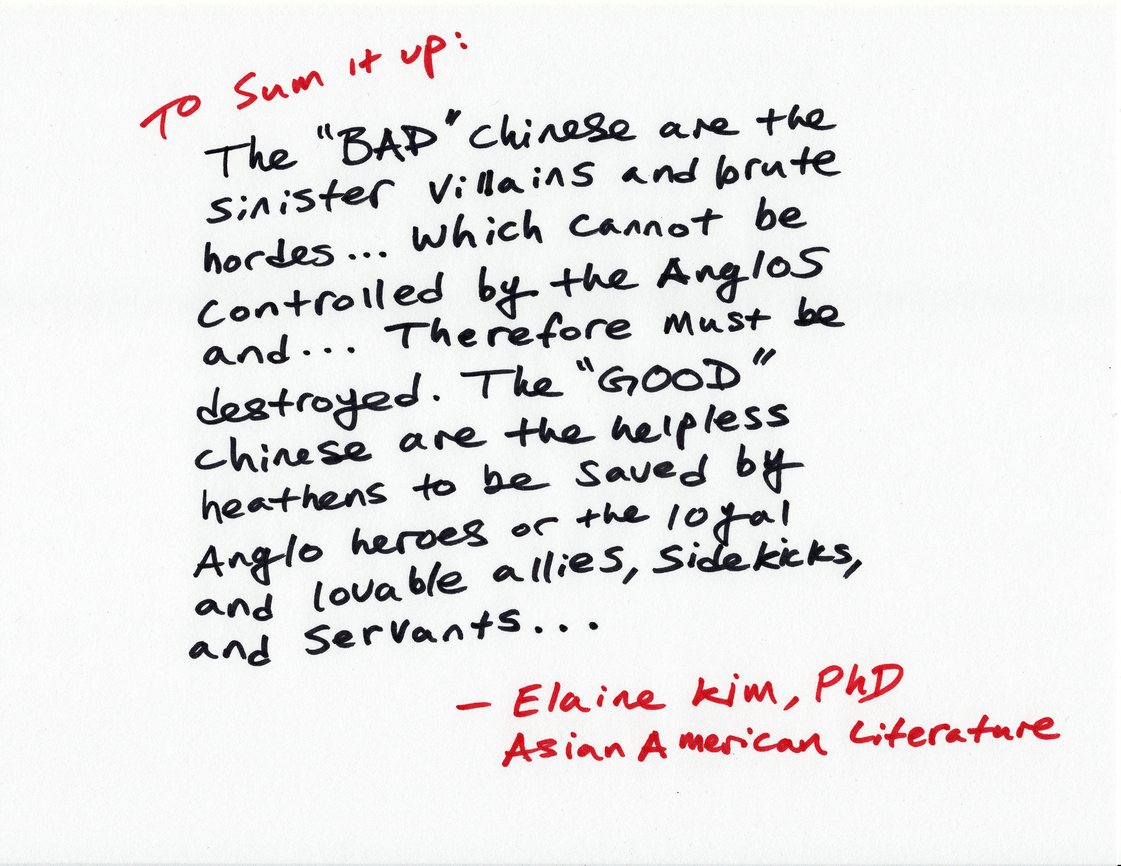 Drawing 8 - Dr. Elaine Kim