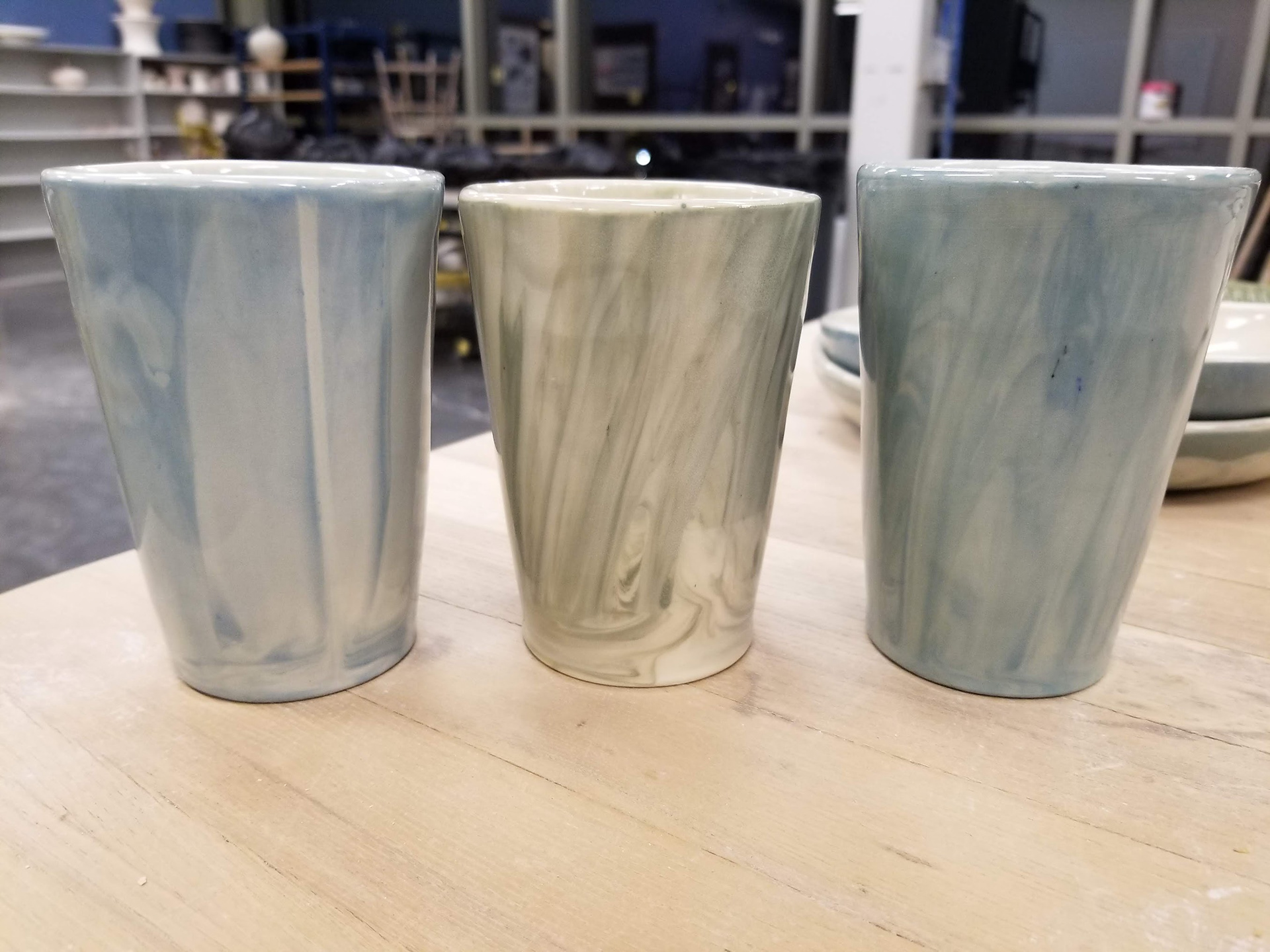 Marbled cups