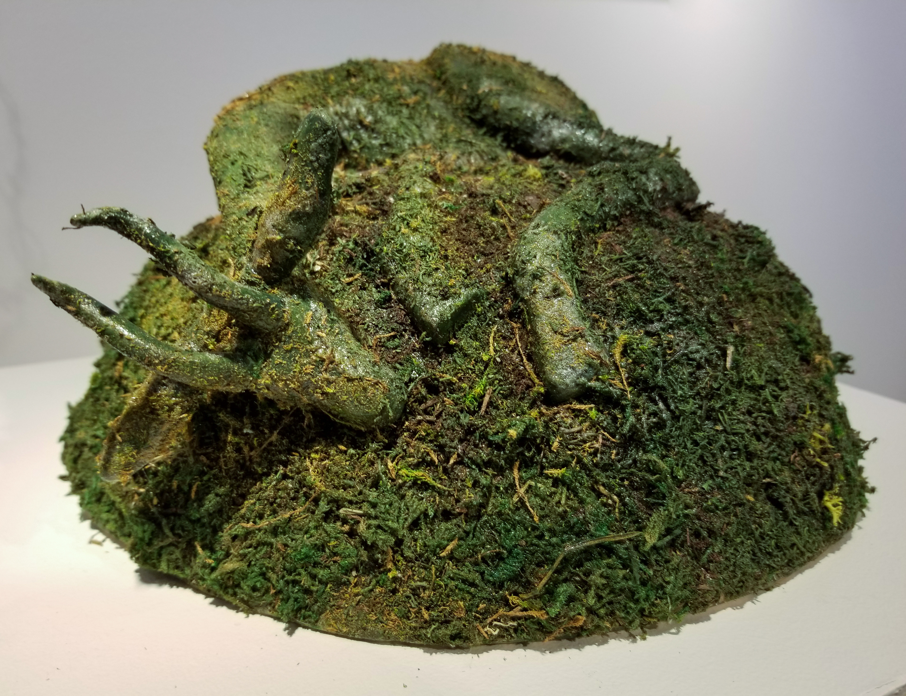 "Evacuated," ceramics & mixed media