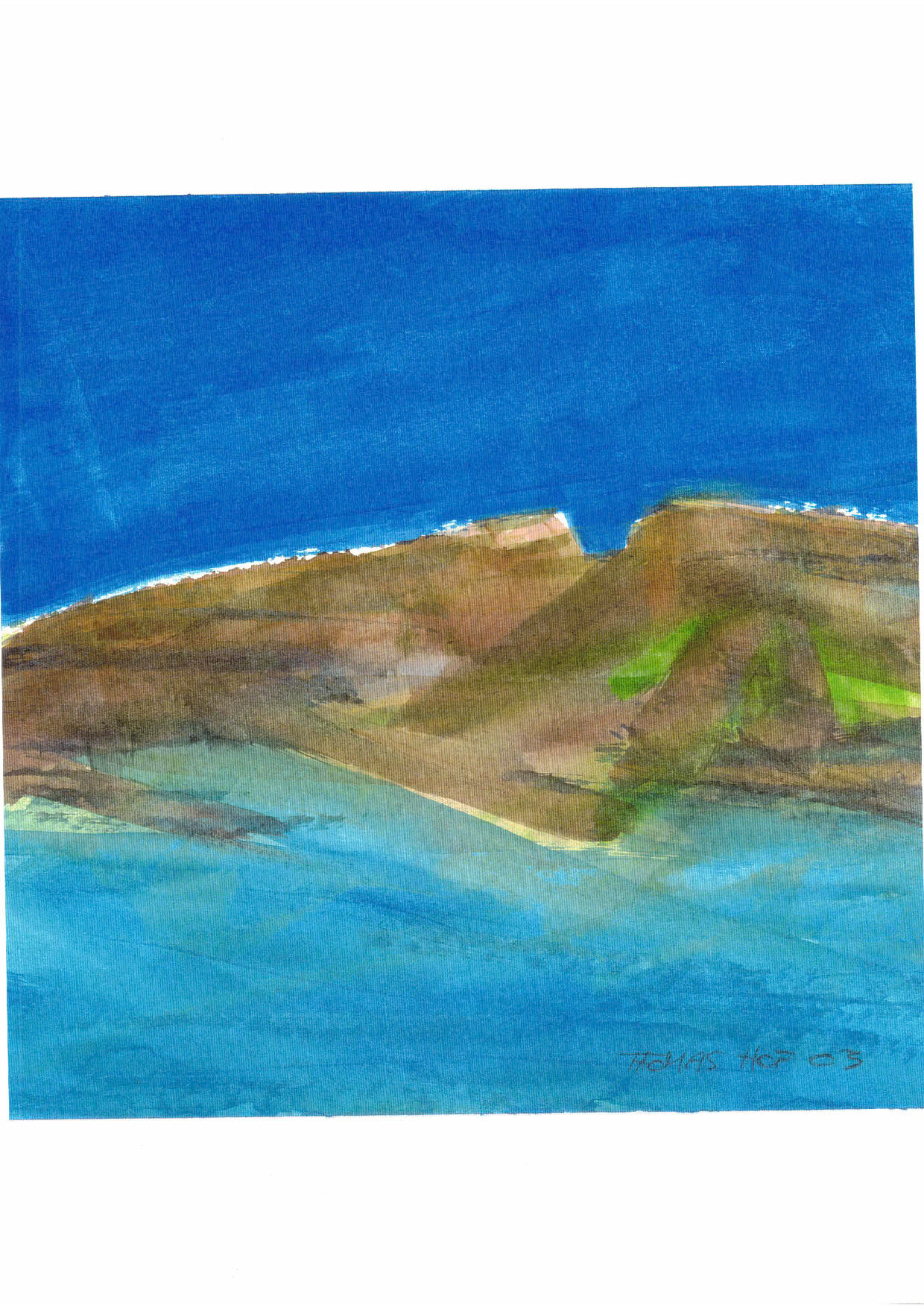 Aquarell auf Papier, 30 x 30 cm, 2003