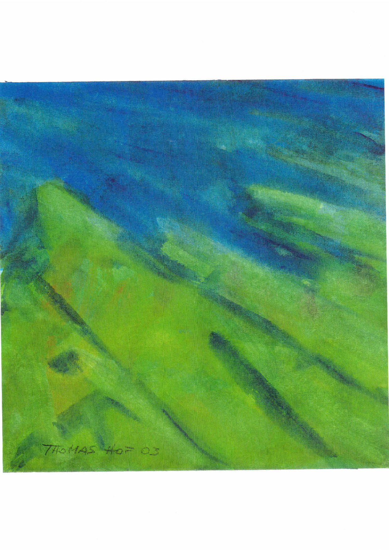 Aquarell auf Papier, 30 x 30 cm, 2003