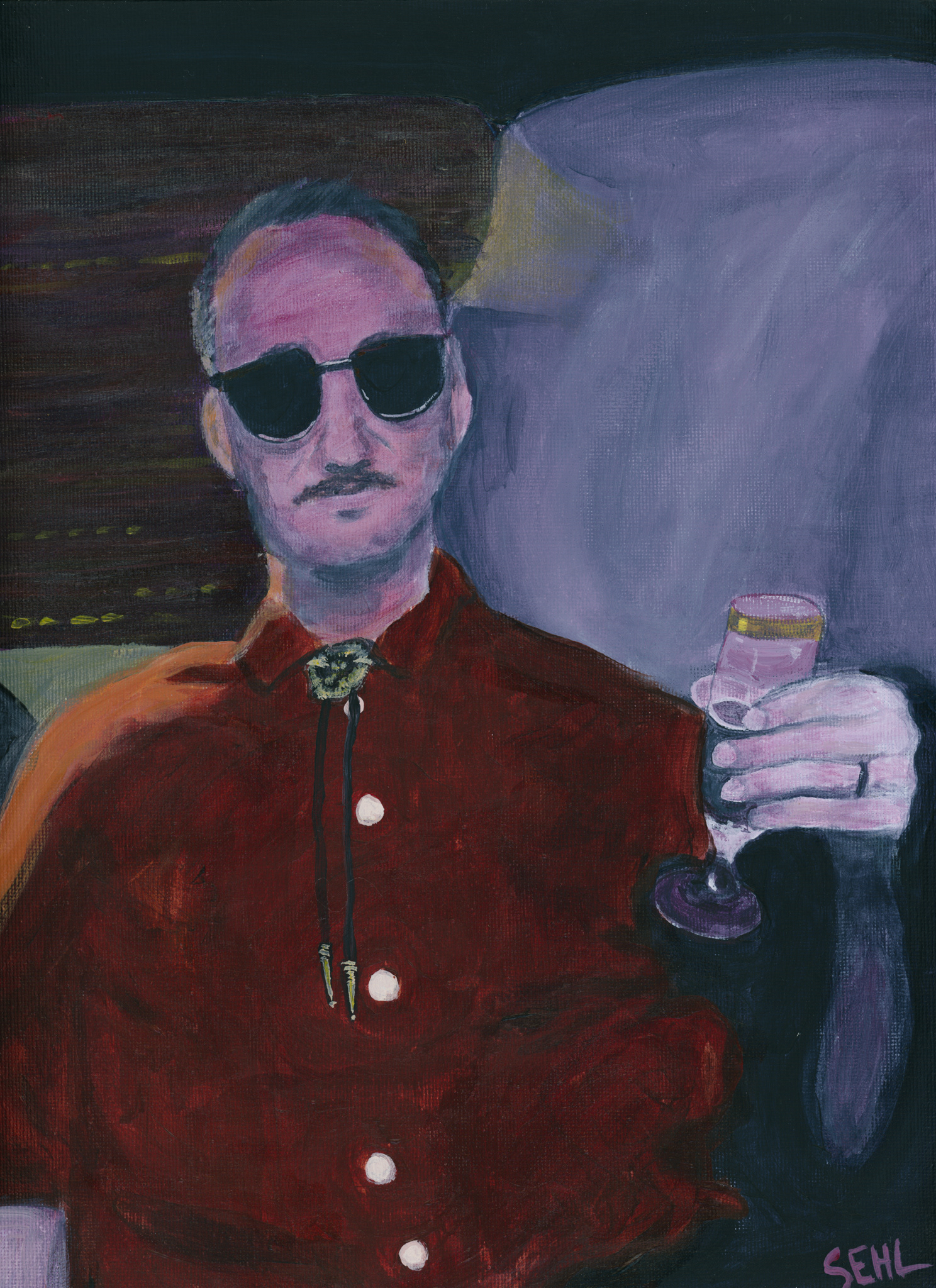 Travis - Acrylic on canvas panel 2025