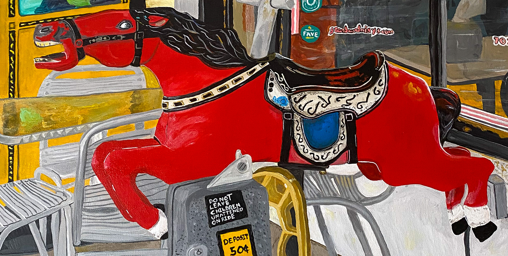 Red Horse - Acrylic on canvas 2025