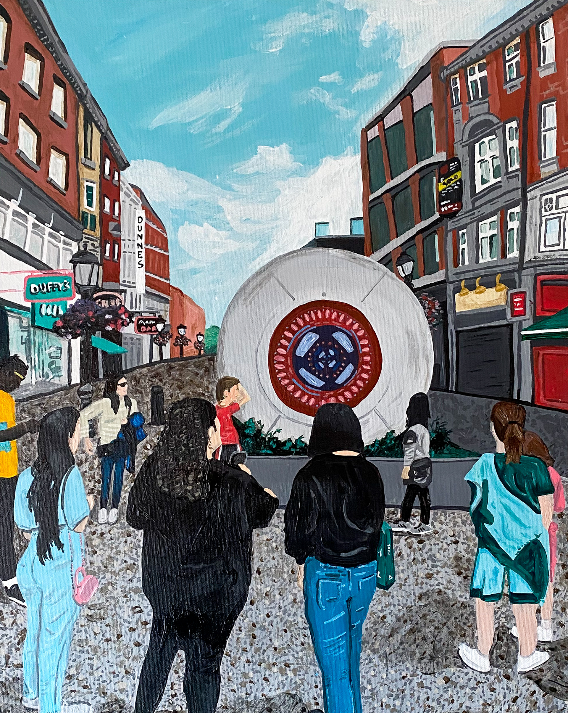 The Dublin Eye - Acrylic on canvas 2025