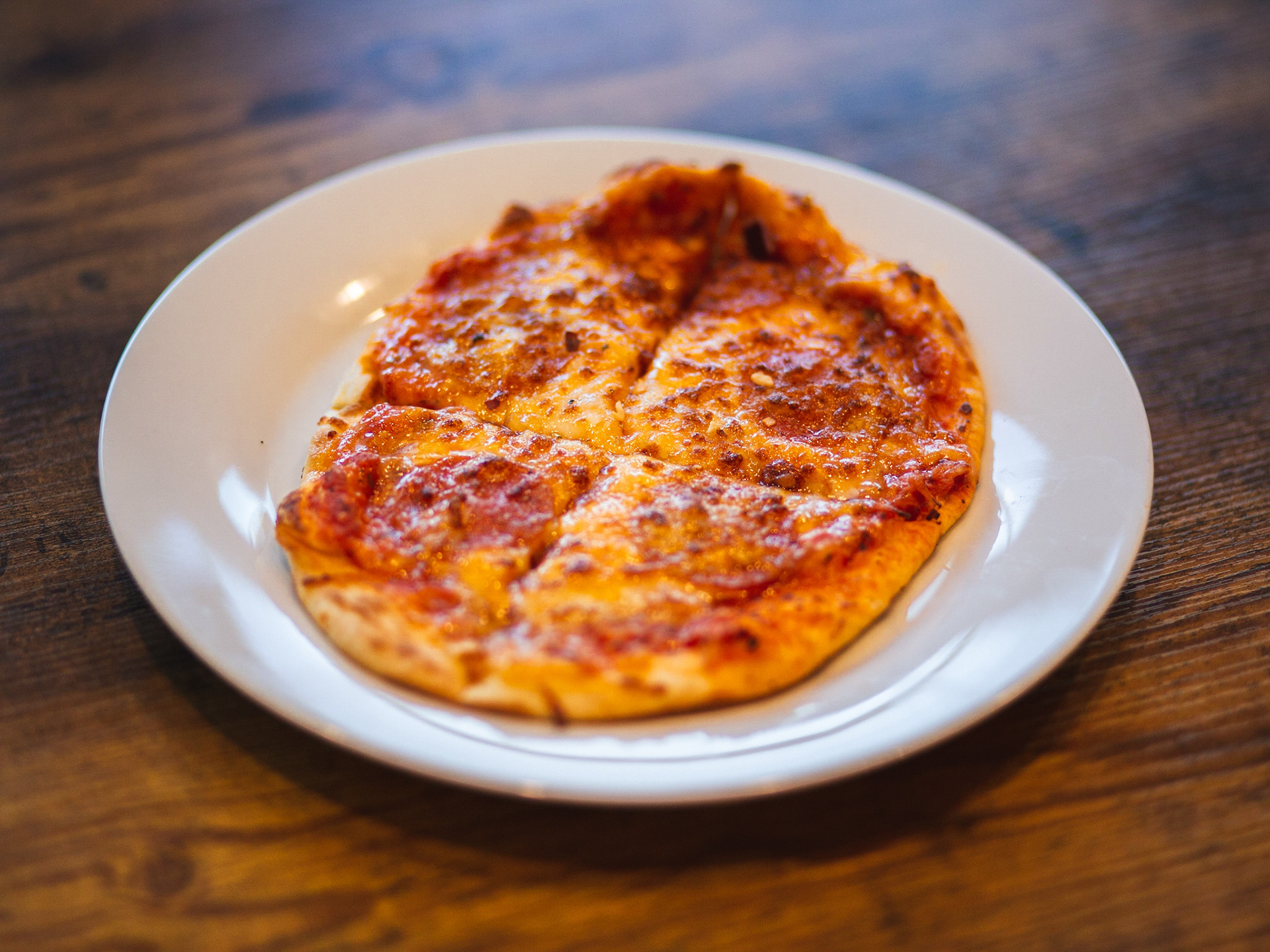 Pepperoni Naan Pizza