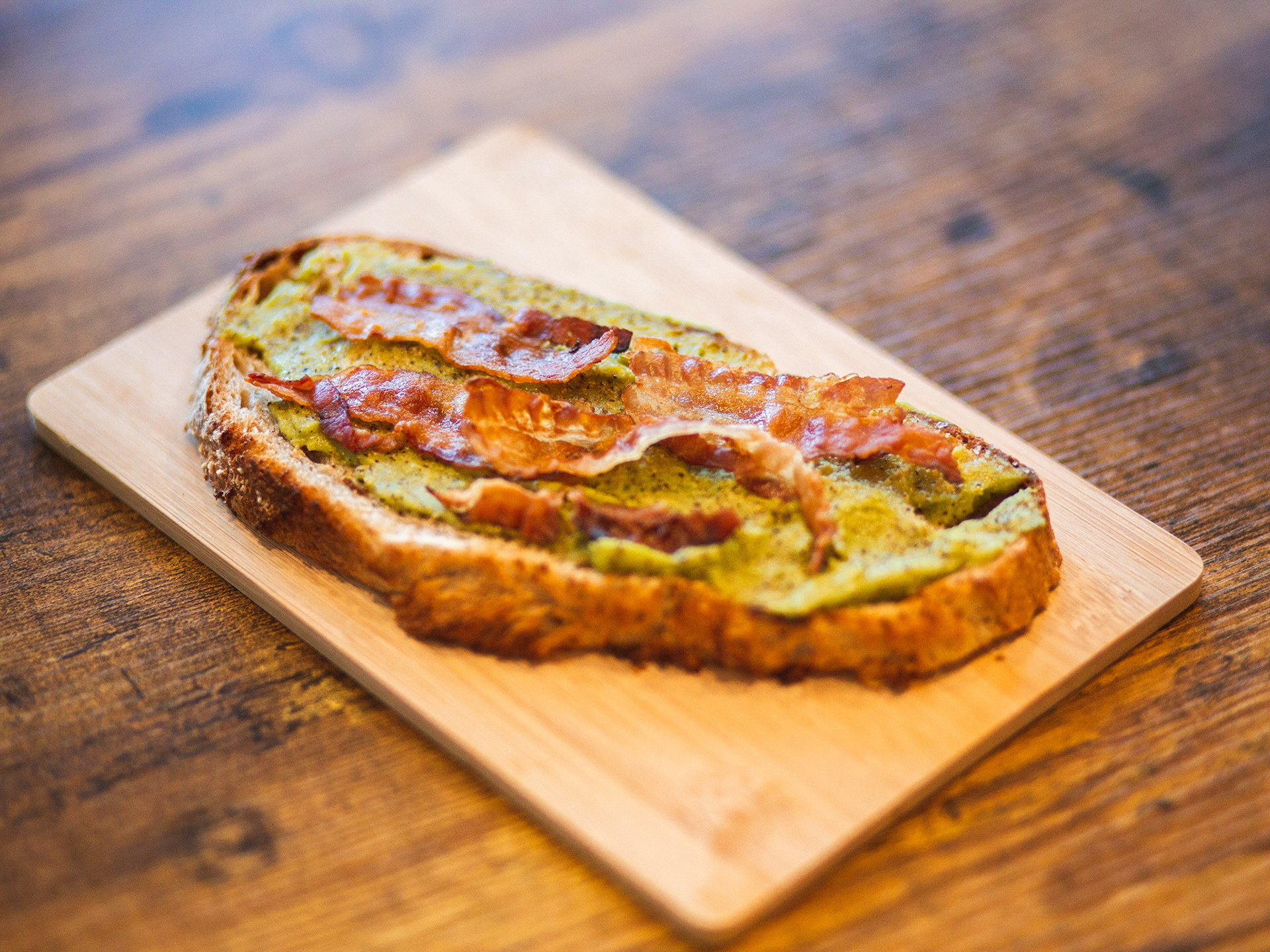 Avocado Toast with Bacon