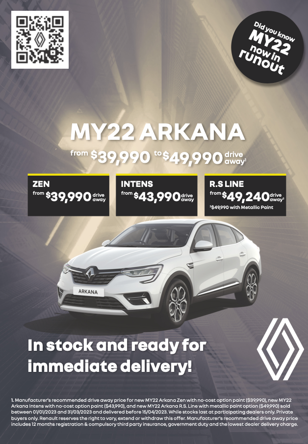 Renualt - MY22 Arkana Press Ad