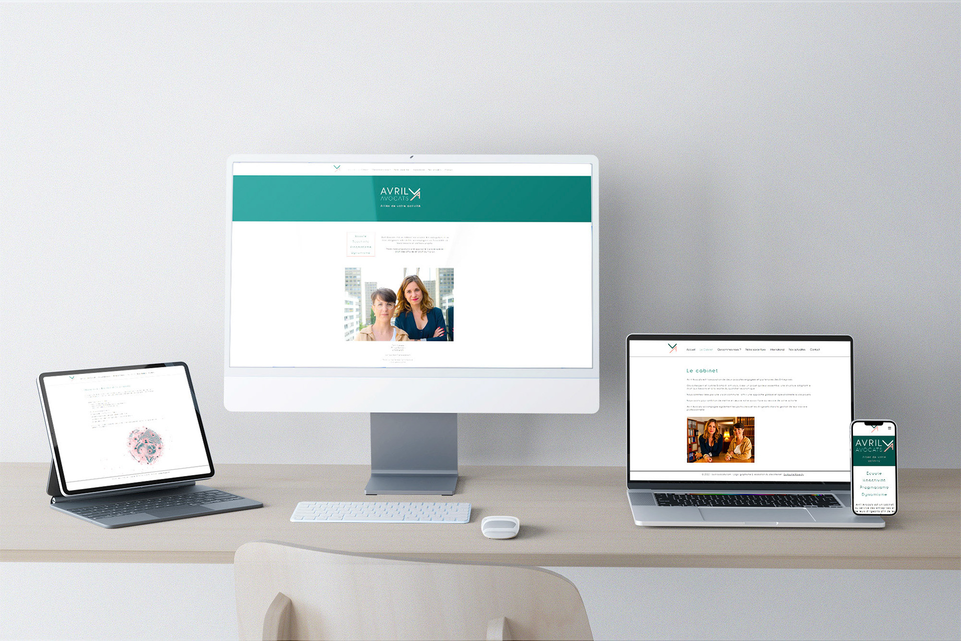 Site Internet de Avril-Avocats à Lyon