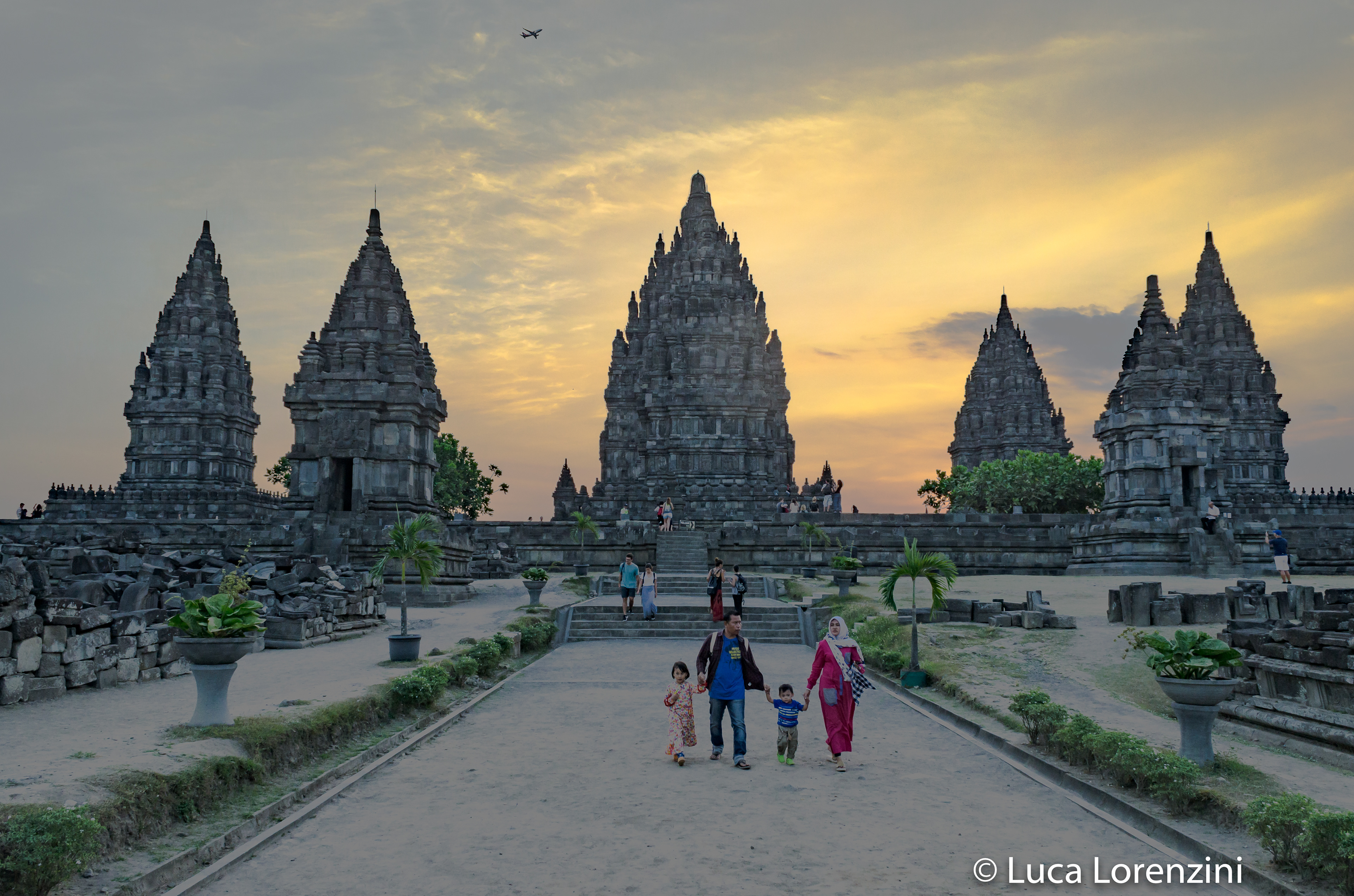 Sunset at Prambanan