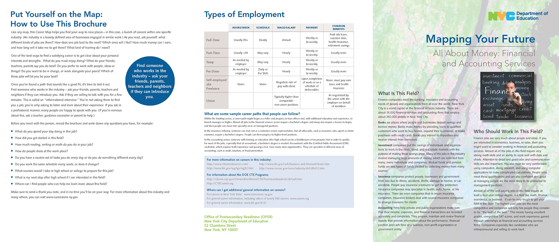 Tobey Hartman Design - Graphic Designer - Mapping Your Future Brochures