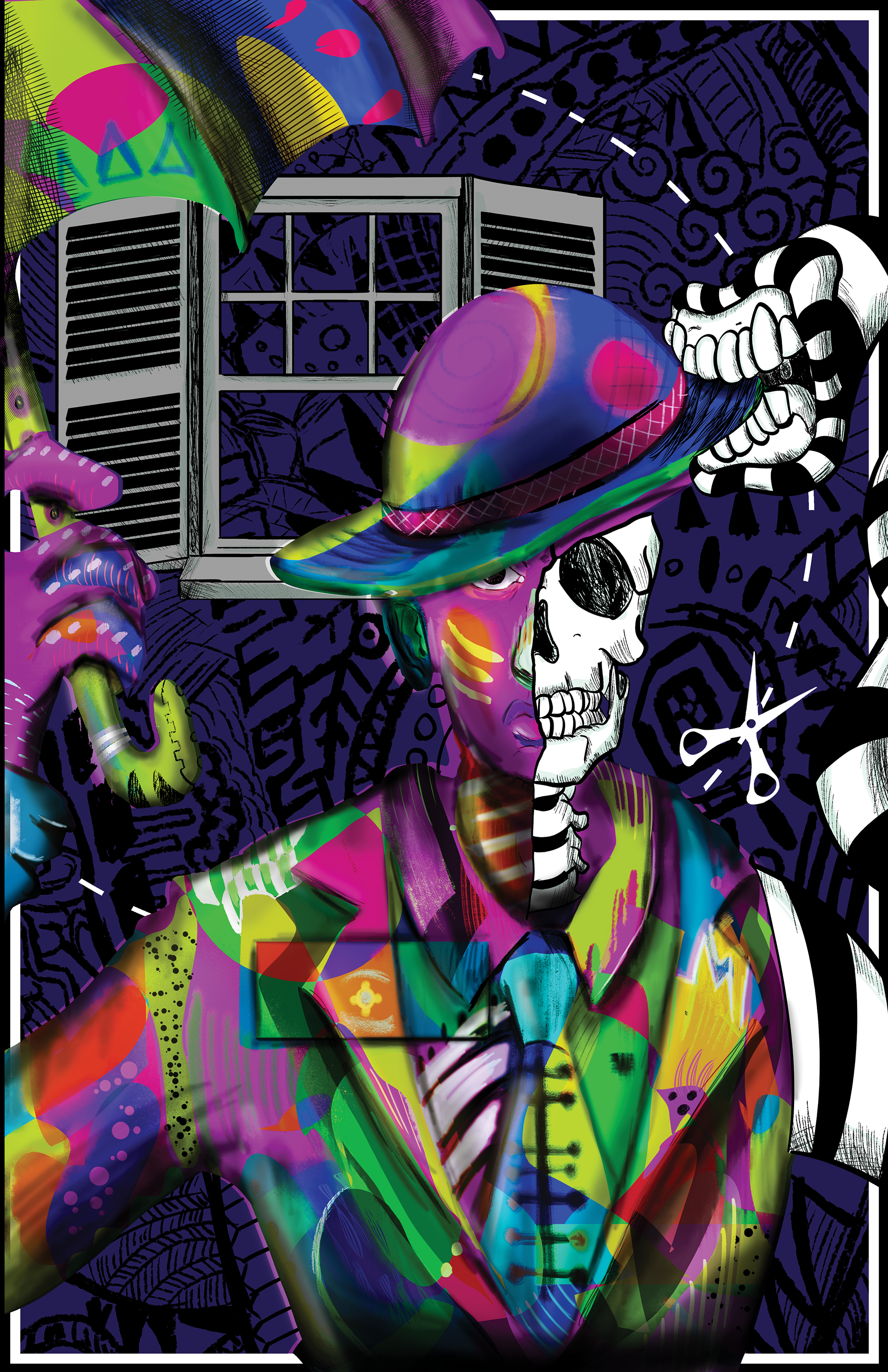 Electronic Illustration Spring 2022, Will Wood Portrait