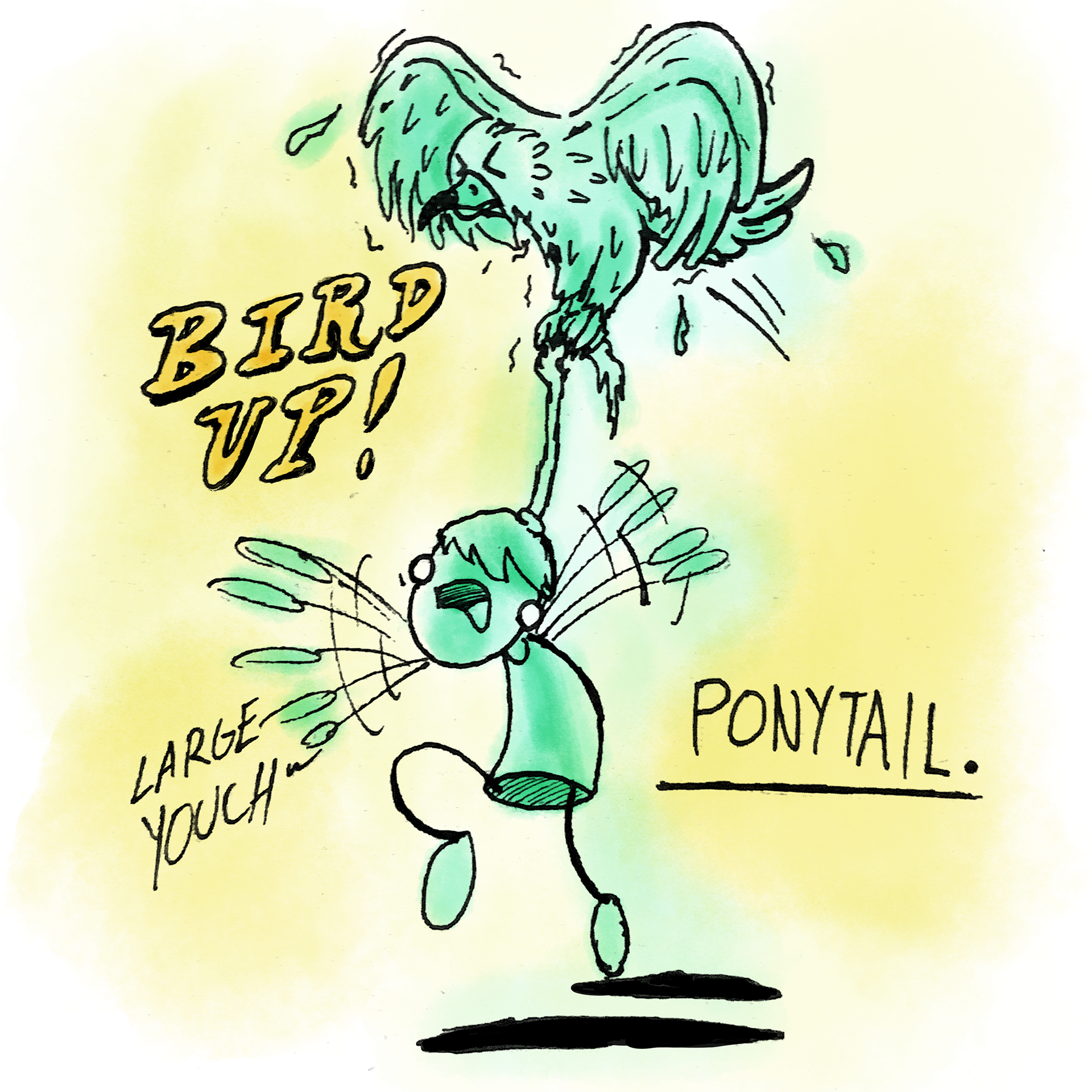 Inktober 2022, Inked with Photoshop Colors Day 19