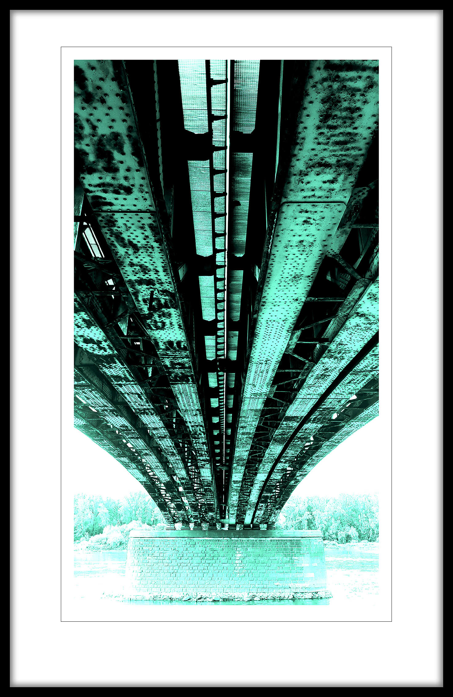 MOST fotografia 35x62cm; passe-partout; rama alu 52x80cm