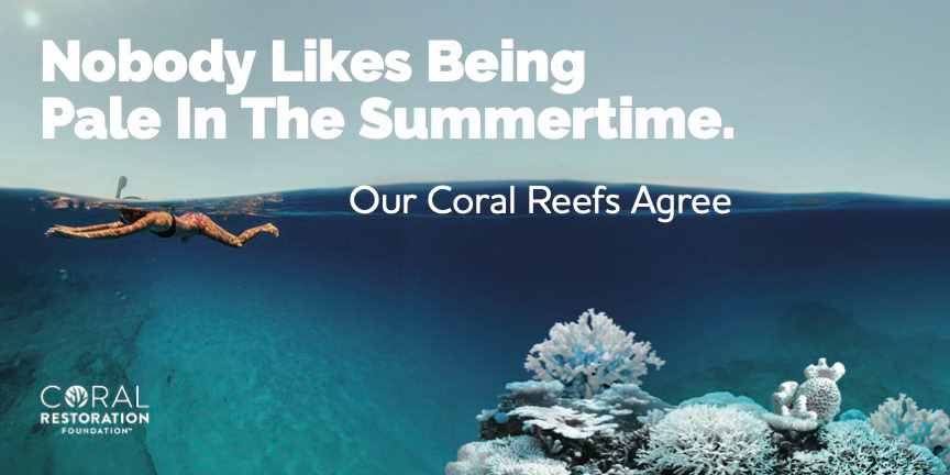 Coral Restoration Foundation PSA Billboard, Indesign, Photoshop, 6.5 x 12.5 in