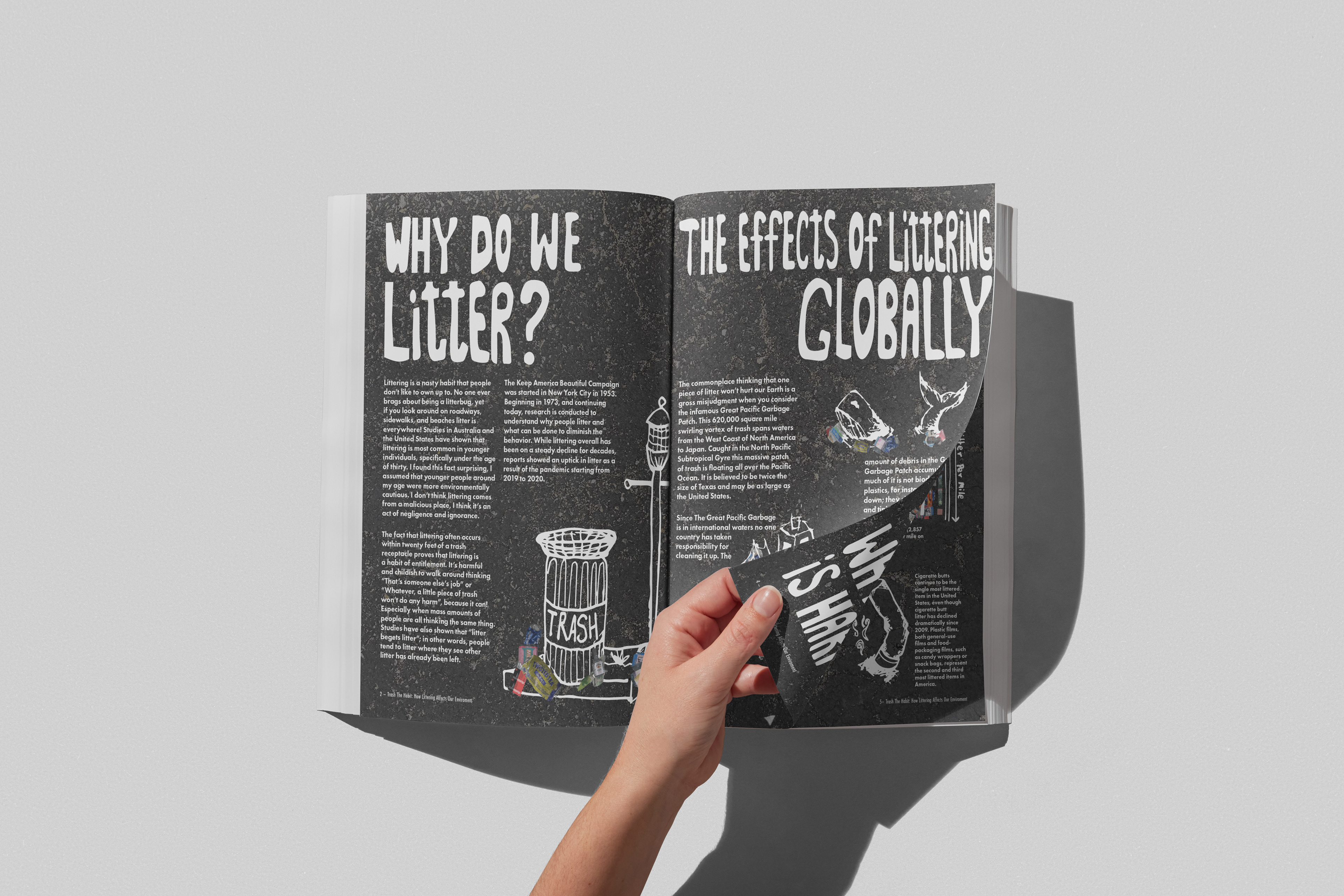 Trash the Habit: How Littering Affects Our Environment Zine