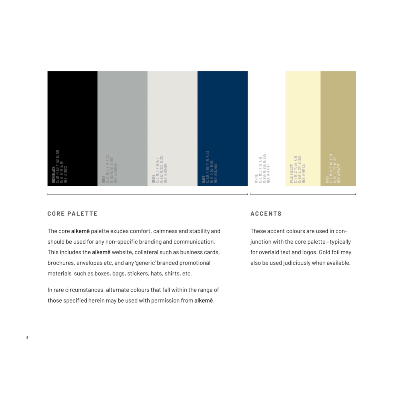 Brand guidelines excerpt
