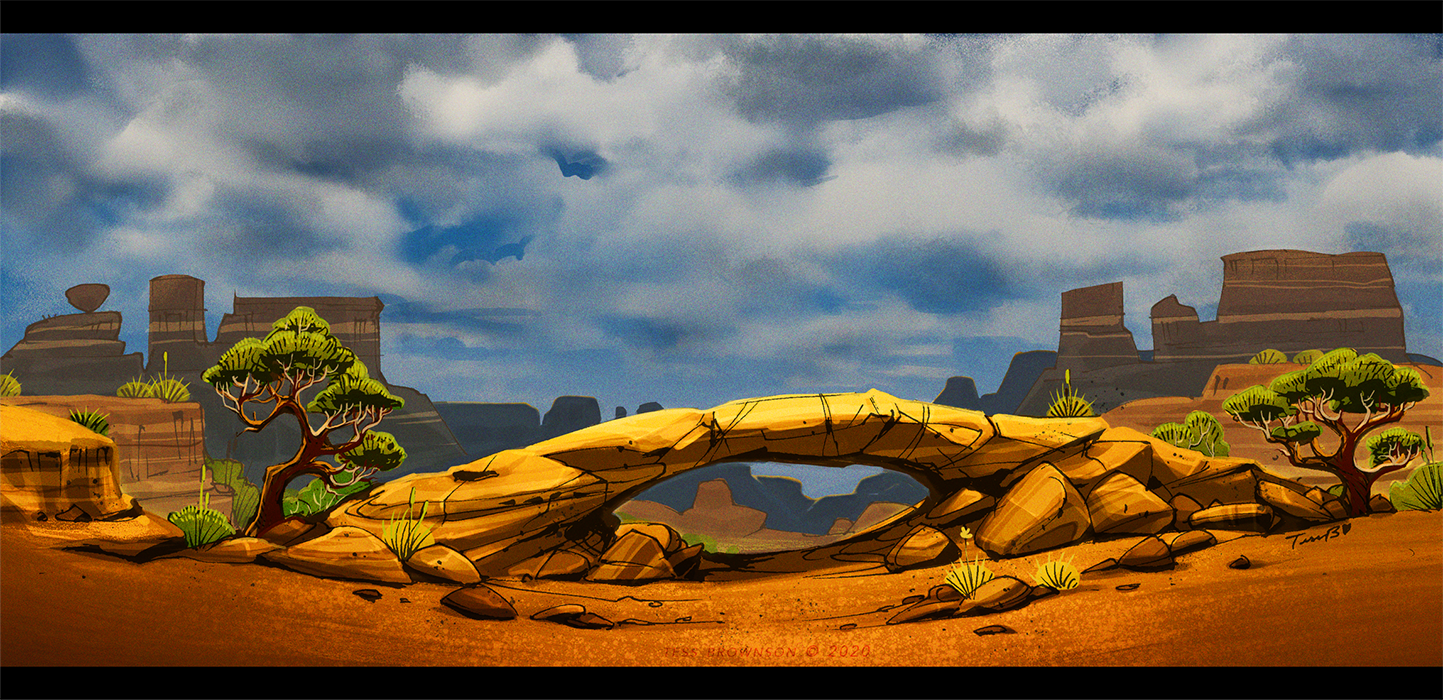 Stormy: Desert Arches Scene