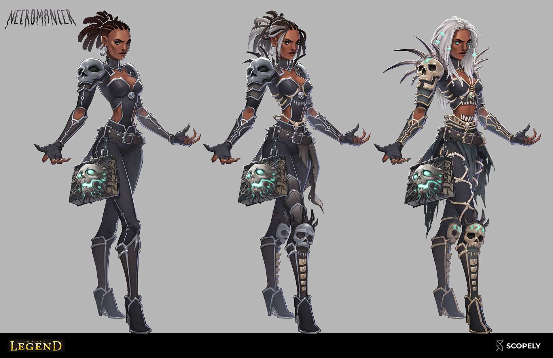 This character had Tiered armor, so these are 3 of those tiers