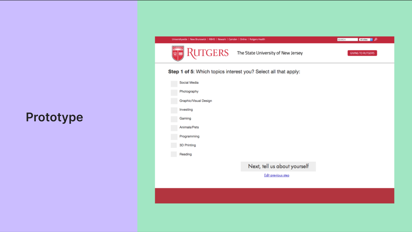 Identify topics of interest.