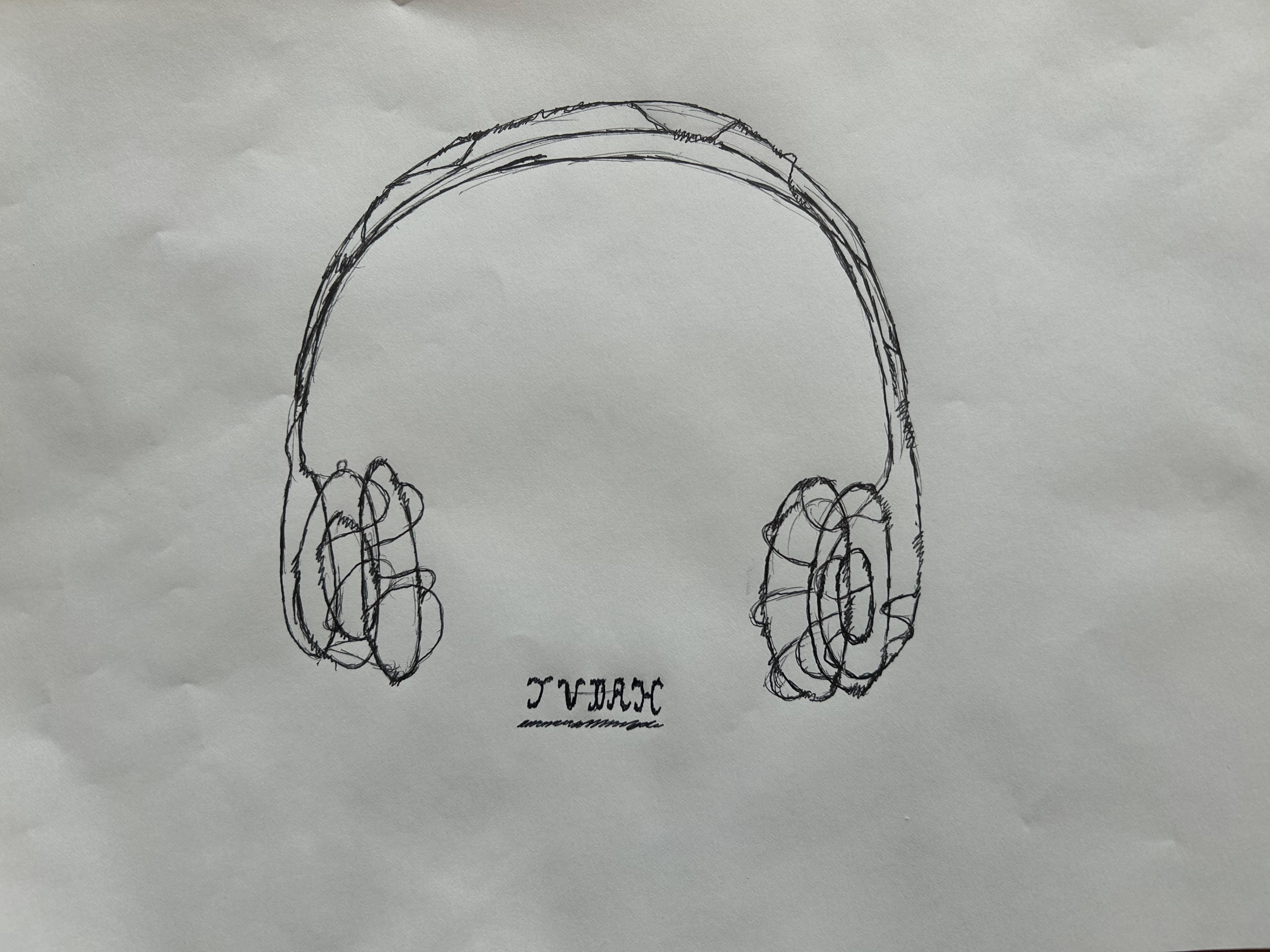 Wire Headphone Drawing 2026 (Judah Project)