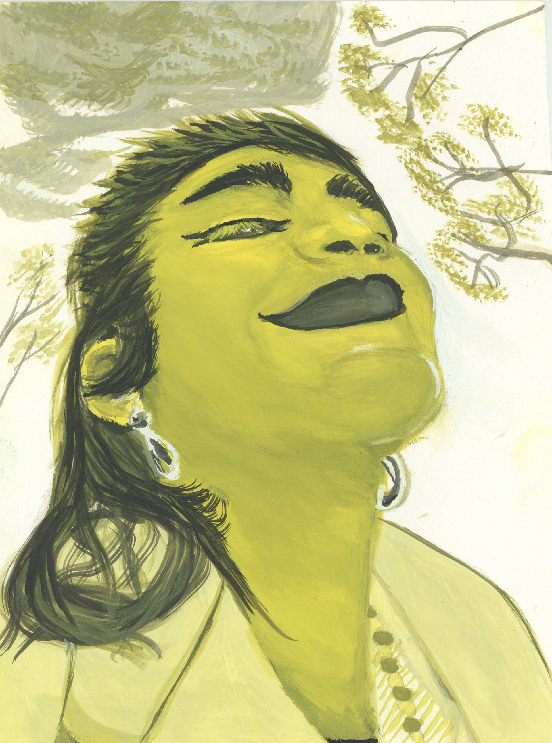 Ninah Painting 2025 (Gauche, $700)