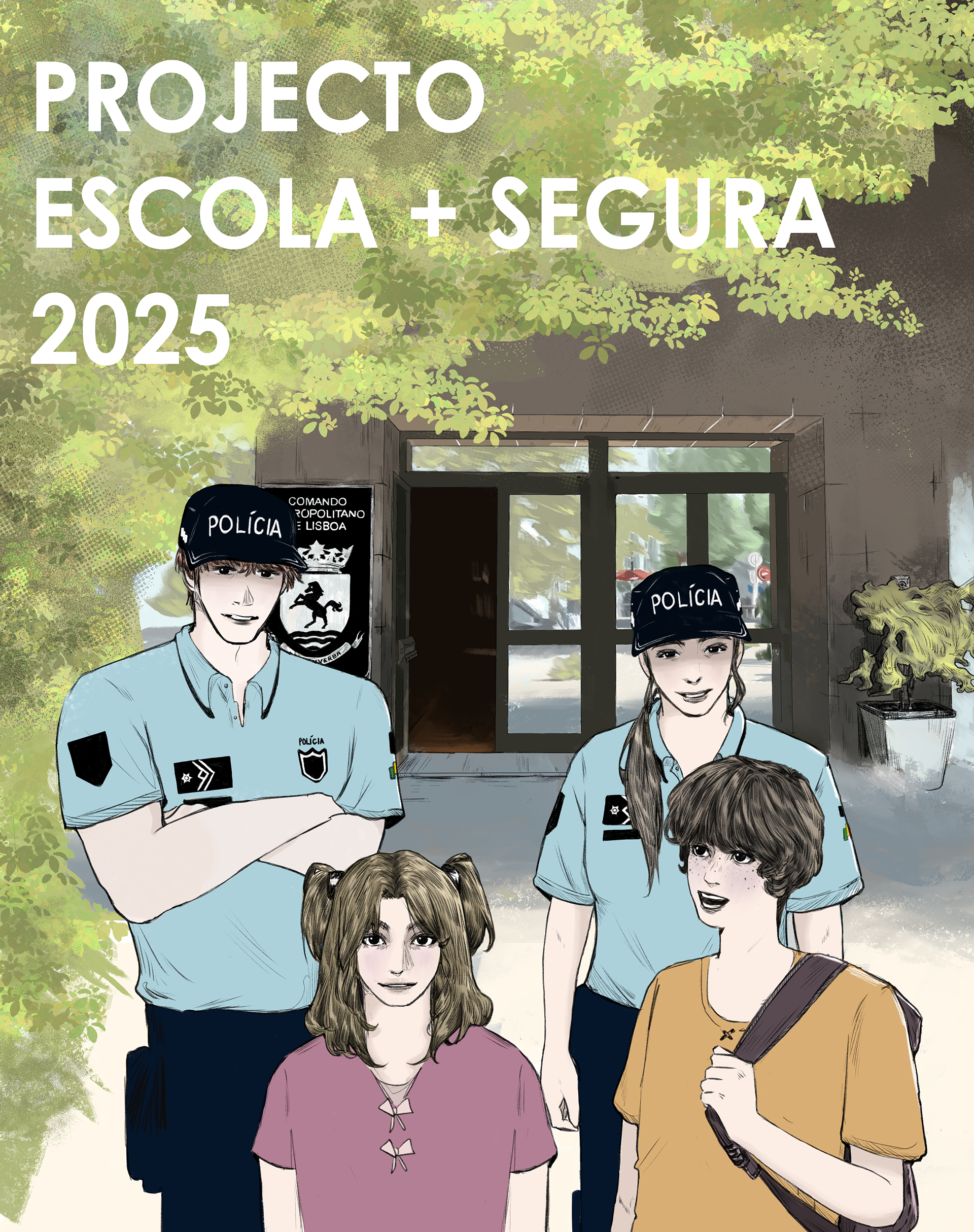 Cartaz "Projeto Escola + Segura (2025)