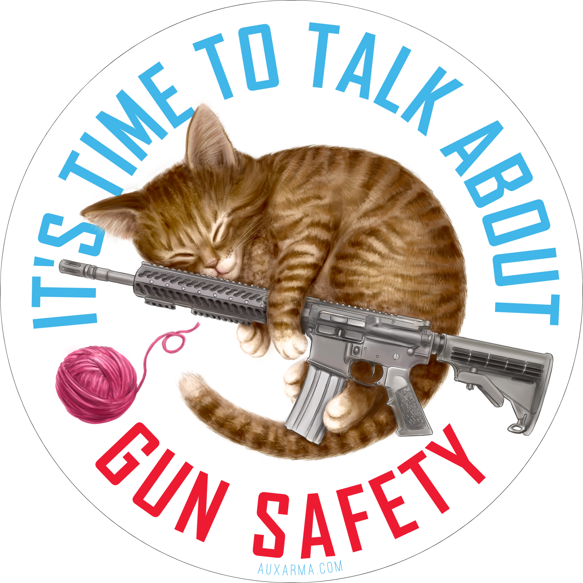 It's time to talk about gun safety sticker