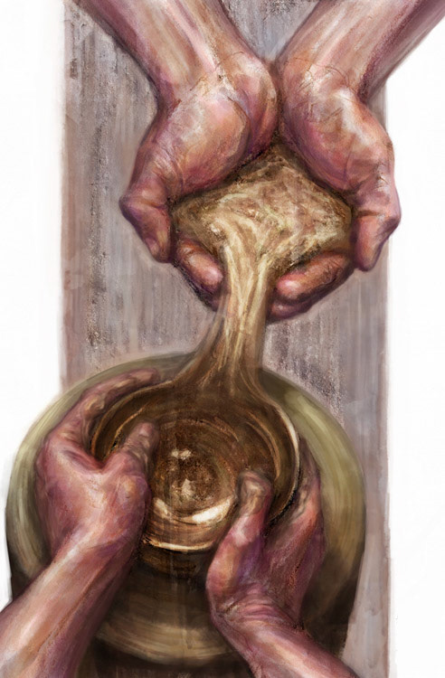 This Kind of Knowing book cover - graphite + digital paint
