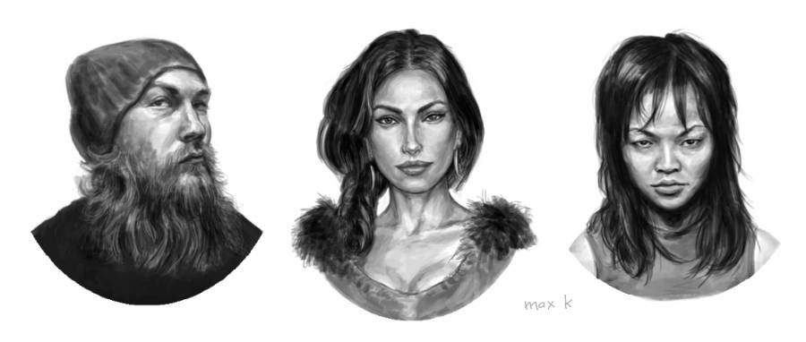 Criminal spot illustrations - digital paint
