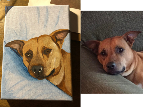 Precious on 5x7 wrapped canvas