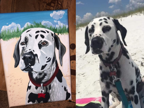Casper on 5x7 wrapped canvas