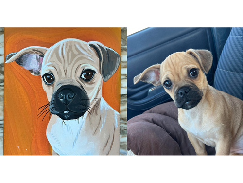 TaterTot on 8x10 wrapped canvas
