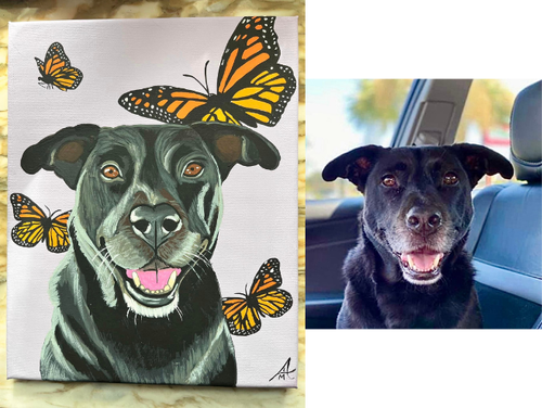 Molly on 8x10 wrapped canvas