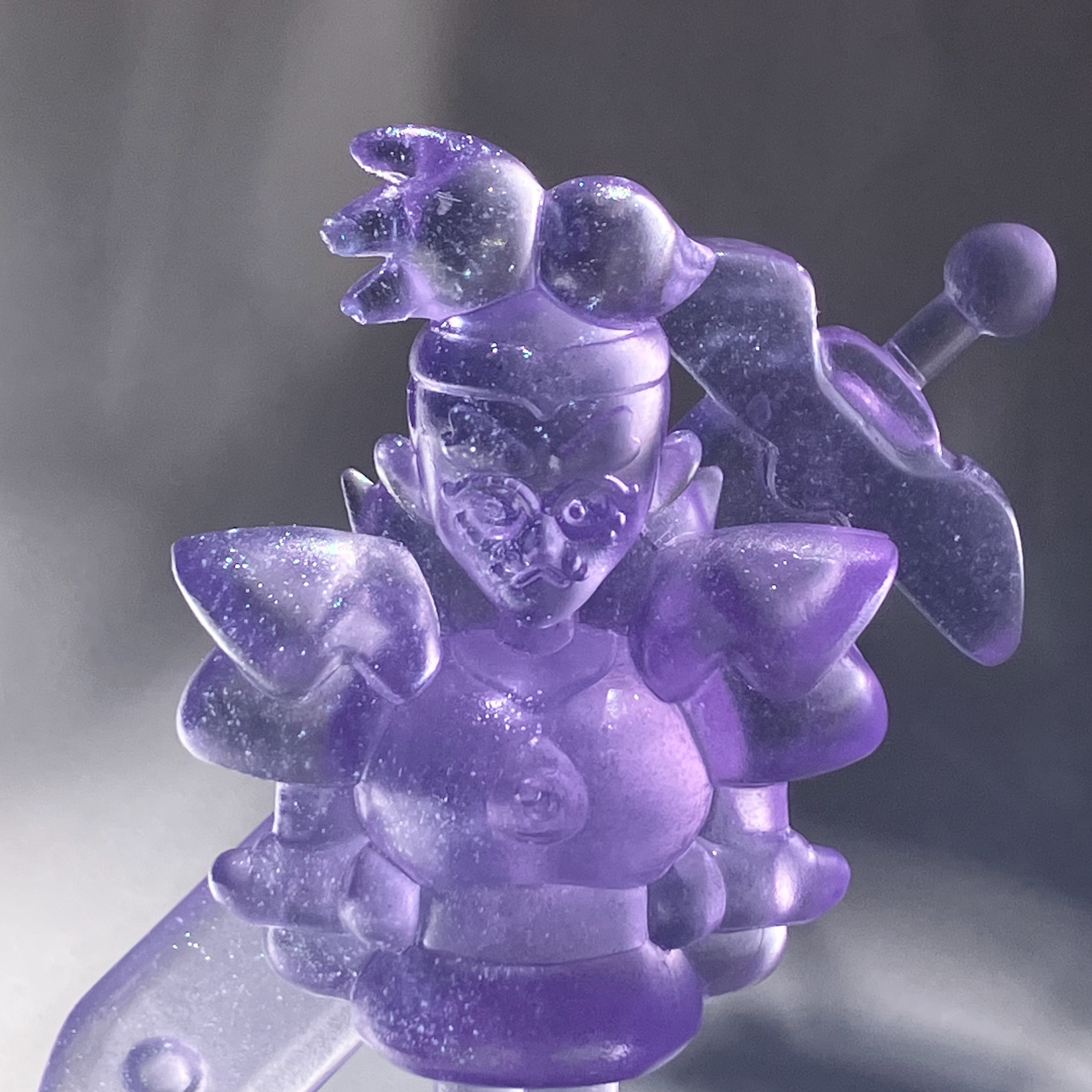 I love the way the purple and glitter turned out in the clear resin