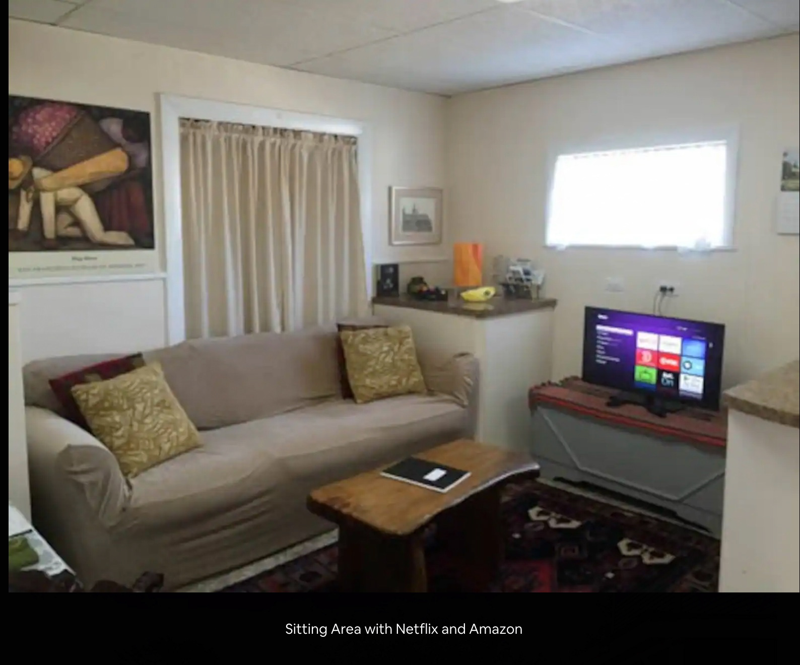 Sofa and TV/ Reading Room