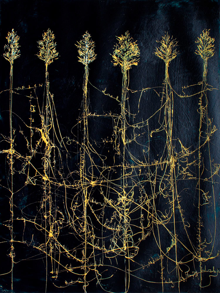 Diálogo, 2020. Acrylic on paper, 61x46 cm, 250 €